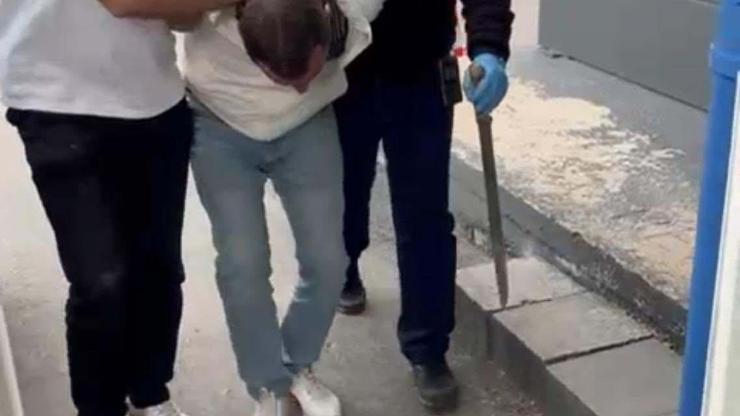 Yol verme tartışmasında döner bıçağı çeken şüpheliye gözaltı