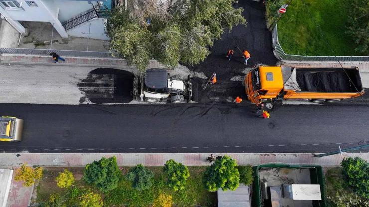 Ümraniyede 182 Bin Ton Asfalt Serimi Gerçekleşti