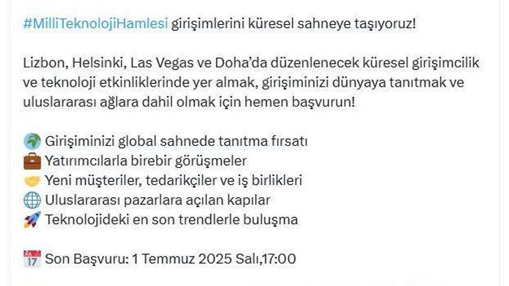 Küresel Girişimcilik Etkinliklerine Bakan Kacırdan Davet