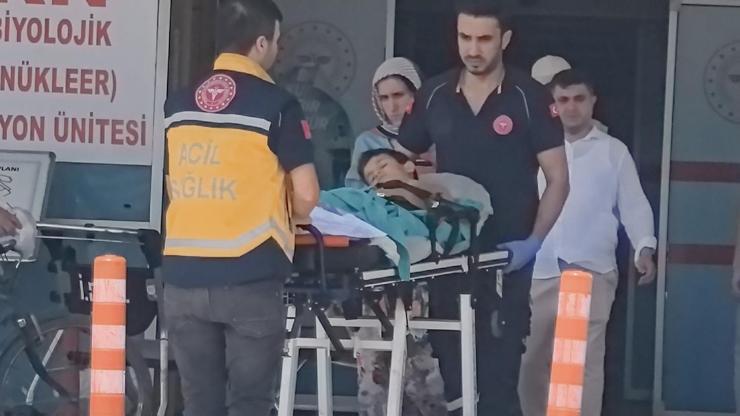 Kurban kesilen bahçede bıçağın üzerine düşen Çınar ağır yaralandı