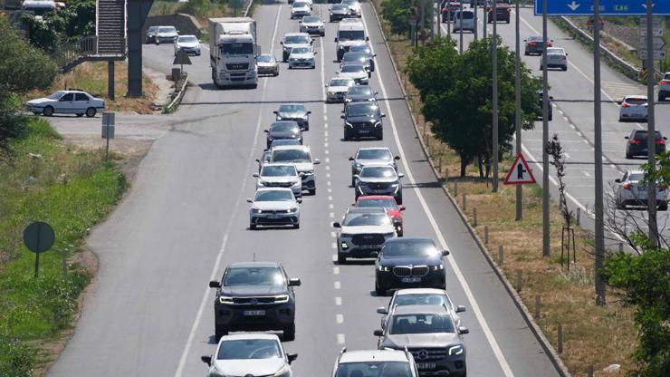 Tekirdağ-İstanbul yolunda Kurban Bayramı dönüş yoğunluğu başladı