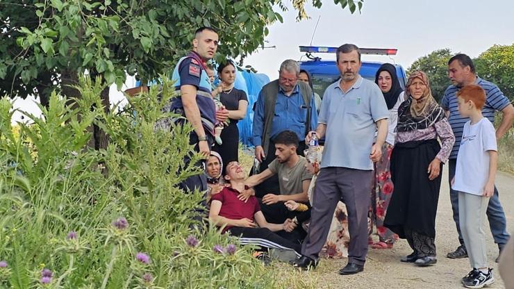 Bursada traktör römorkuyla yamaçtan yuvarlanan çocuk yaralandı