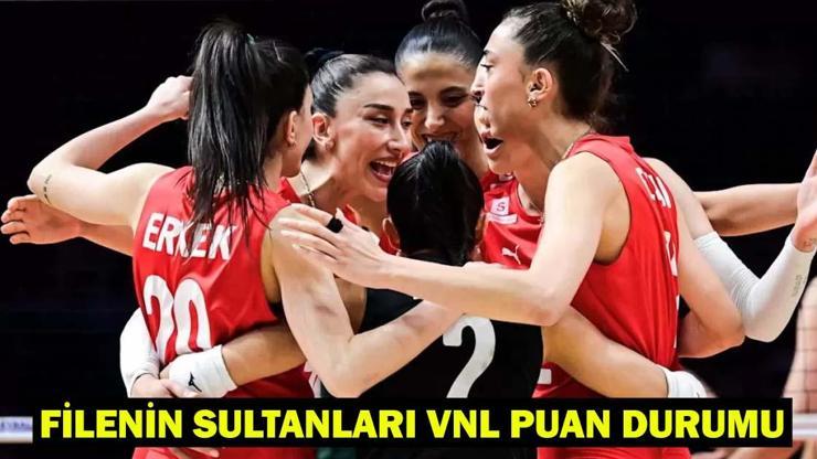 FİLENİN SULTANLARI VNL PUAN DURUMU: Milletler Ligi 2025 Filenin Sultanları kaçıncı sırada A Milli Kadın Voleybol Takımı Milletler Ligi Maç Takvimi