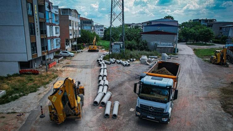 Bursada, 2 mahallede alt yapı çalışmalarında sona gelindi