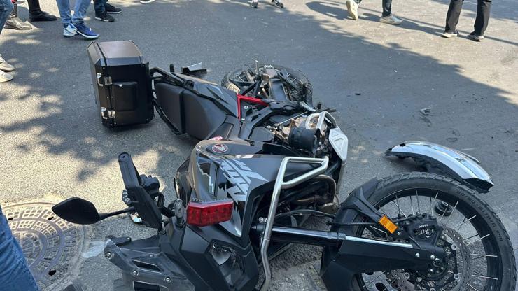 Düzcede otomobille çarpışan motosikletteki 2 polis yaralandı