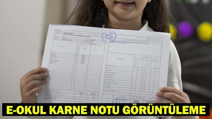 e-OKUL KARNE NOTU GÖRÜNTÜLEME MEB.GOV.TR: e-OKUL öğrenci girişi ve karne görüşü sorgulama nasıl yapılır