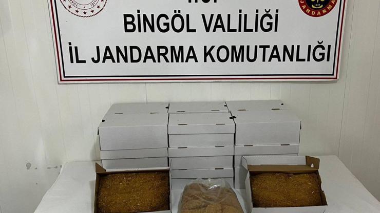 Bingöl’de, yolcu otobüsünde 20 kilo 635 gram kıyılmış tütün ele geçirildi