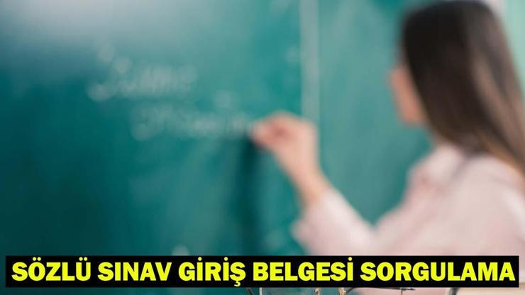 SÖZLEŞMELİ ÖĞRETMEN SÖZLÜ SINAV GİRİŞ BELGESİ 2025: Sözleşmeli öğretmen mülakat yerleri açıklandı mı
