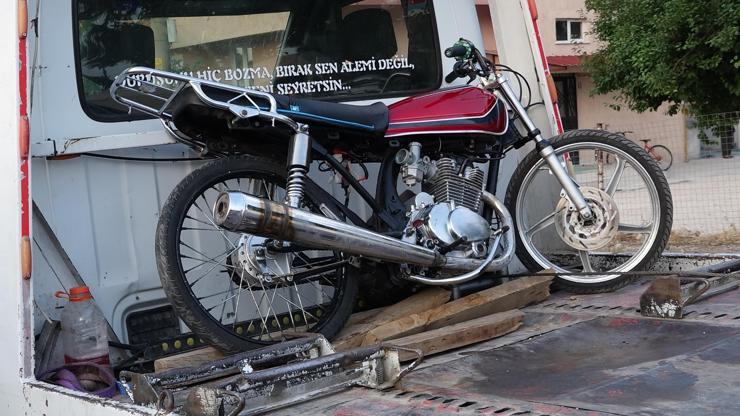 Polisi görünce motosikleti bırakıp kaçtı