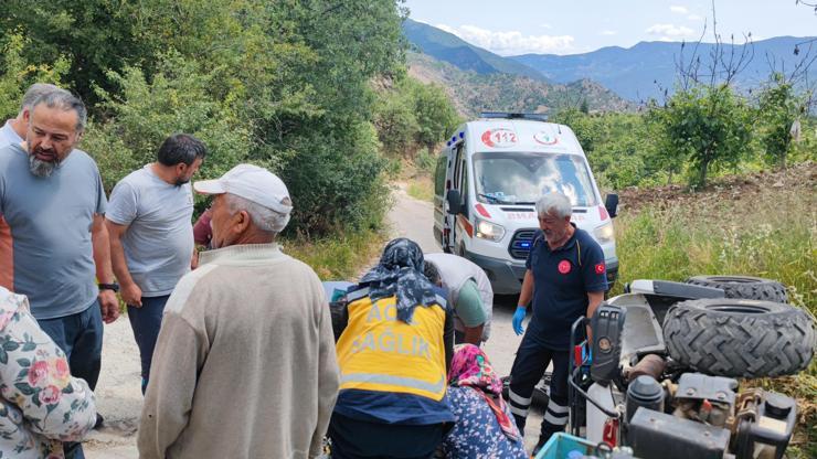 Oğuzlarda ATVnin devrilmesi sonucu 1 kişi yaralandı