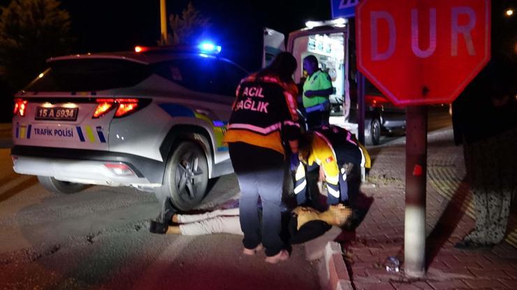 Alkolün Etkisiyle Kaza Yapan Sürücü Yere Yığıldı