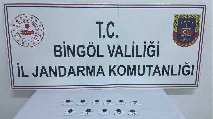 Bingölde 11 sikke ele geçirildi