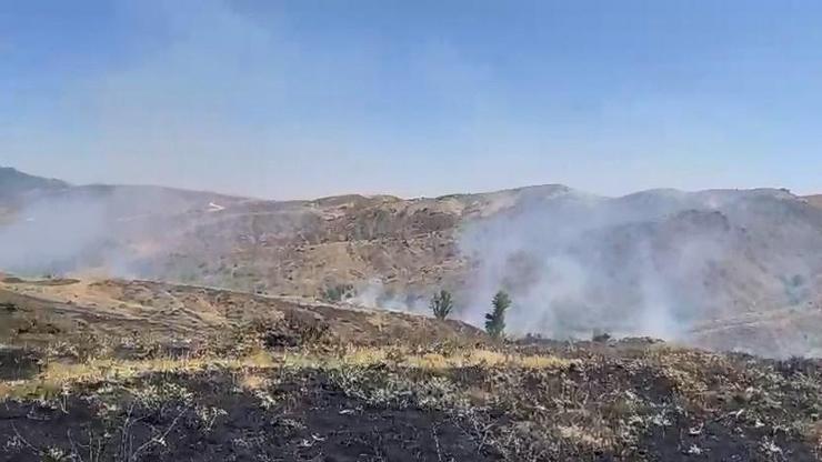 Bingöl’de çıkan örtü yangını 2 saatte söndürüldü