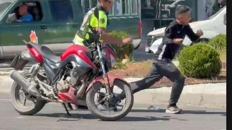 Polisin dikkati, yangını önledi