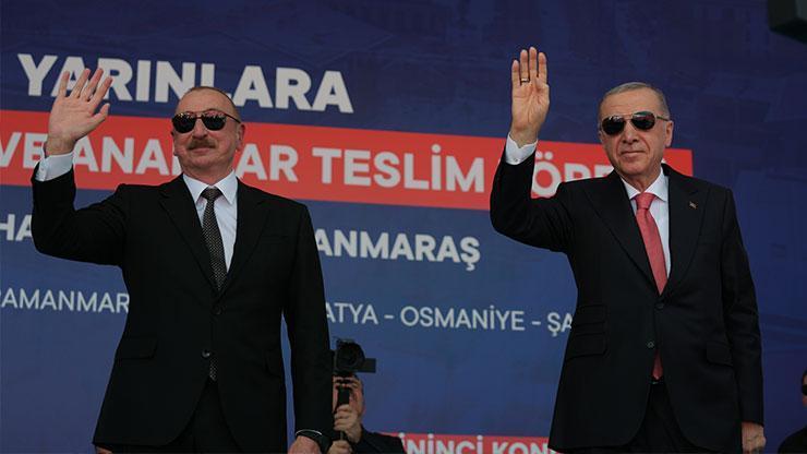 SON DAKİKA || 250 bininci deprem konutu teslim töreni Cumhurbaşkanı Erdoğan ve Aliyev Kahramanmaraşta