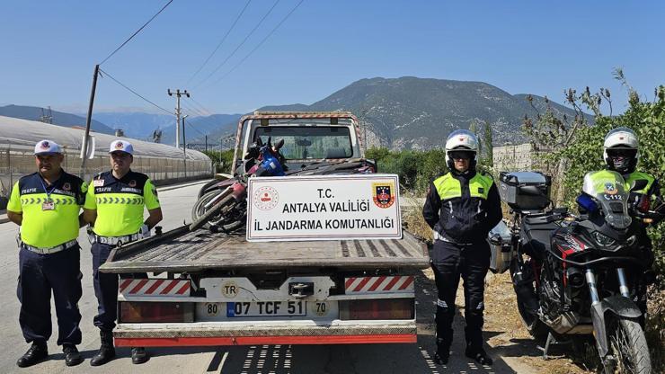 Antalyada huzur güven motosiklet denetimi yapıldı
