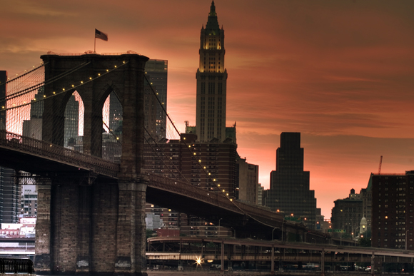 New York manzarasında sinema keyfi