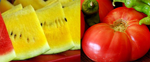 Kansere karşı sarı karpuz, pembe domates