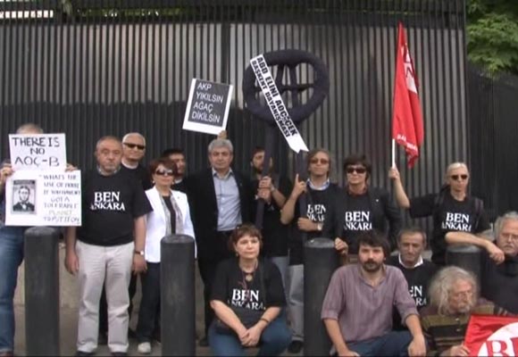 Ankarada Atatürk Orman Çiftliği için protesto