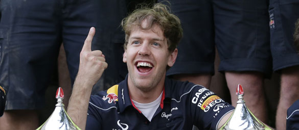 Bahreynin kralı Sebastian Vettel