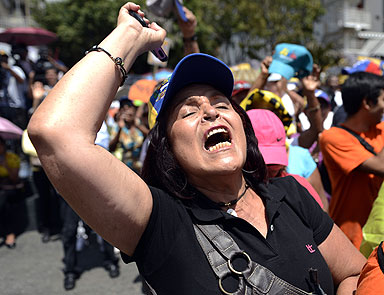 Chavez karşıtı muhalifler gösteri düzenledi