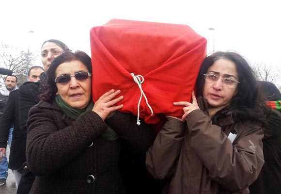 Öldürülen PKKlıların cenazeleri Diyarbakırda