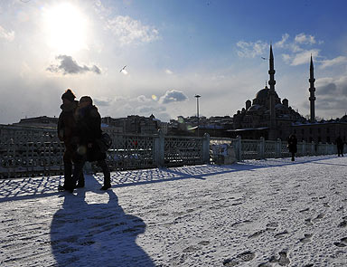 İstanbul karla bir başka güzel