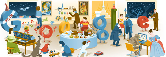 Googledan yılbaşı gecesine özel doodle