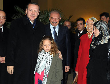 Erdoğan, cesur kızla buluştu