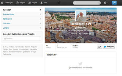 İşte Papanın merakla beklenen ilk tweeti