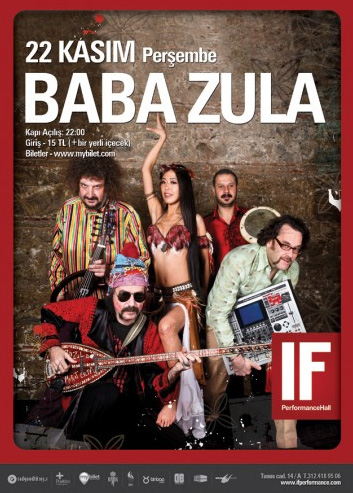 Baba Zula IF Performance Hall sahnesinde