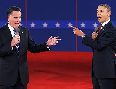 Obama ve Romney kozlarını paylaştı