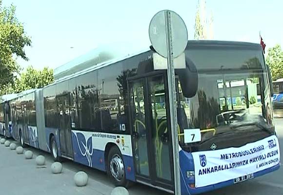 Ankara metrobüsle tanışıyor