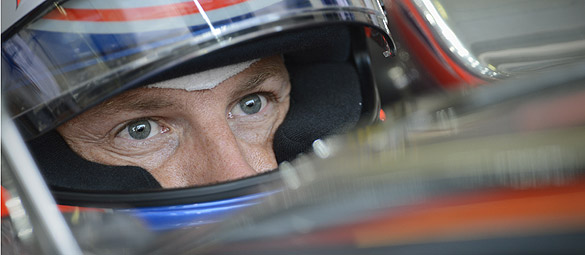Jenson Button pole positionda