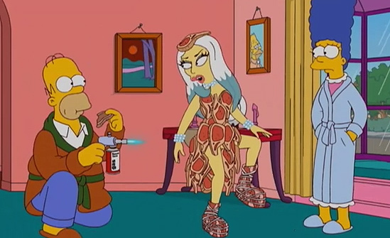 Lady Gaga The Simpsons sezon finalinde