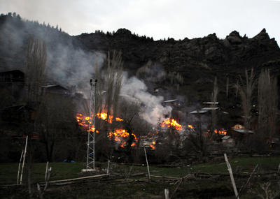 Neredeyse tüm köy yanacaktı! Neredeyse tüm köy yanacaktı!