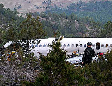 Uçak kazasında şok bilirkişi raporu