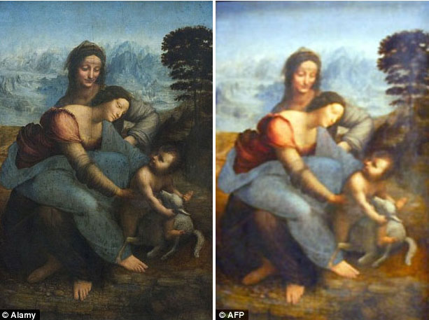 Da Vinci tablosunu aşırı temizlediler