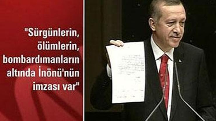 Erdoğan Dersim'in belgesini gösterdi
