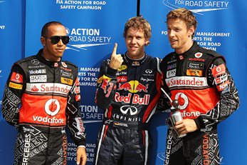 Vettel 10uncu kez ilk cepte