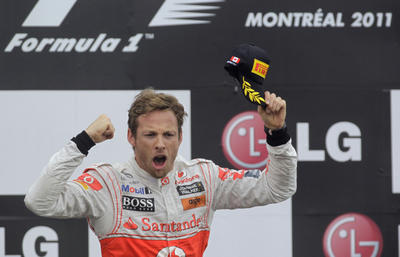 Olaylı yarış Jenson Buttonın