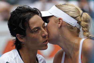 Schiavoneyi geçen Wozniacki son dörtte