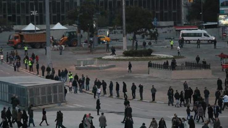 Taksimde polis müdahalesi