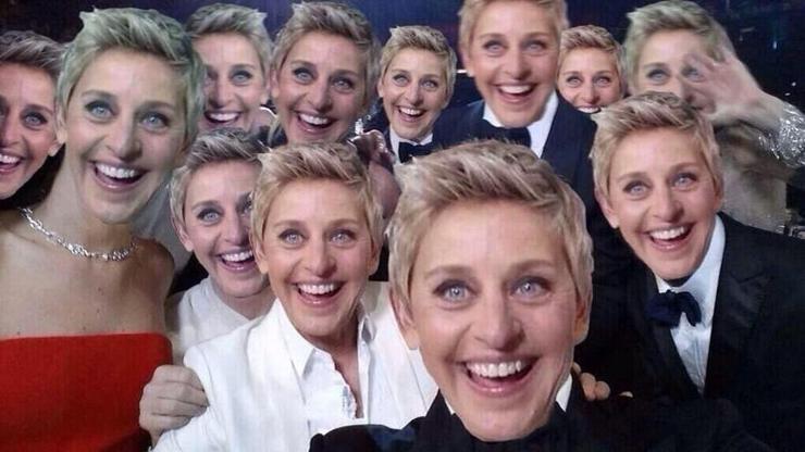 Ellen DeGeneresnin selfiesine photoshop