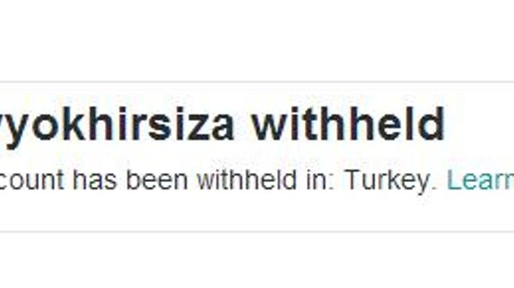 Twitter o hesaba Türkiyeden erişimi engelledi