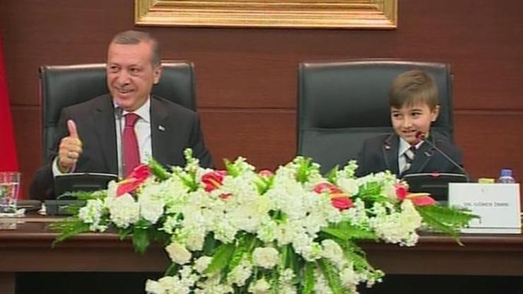 Erdoğan: Çocuk biraz düşündü ama sonunda taşı gediğine koydu