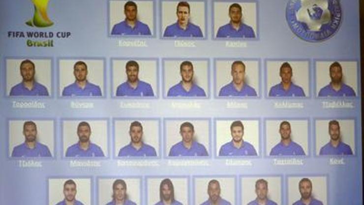 2014 Dünya Kupası Yunanistanın 23 kişilik kadrosu