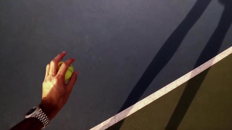 Google Glasslı Federerin gözünden tenis maçı