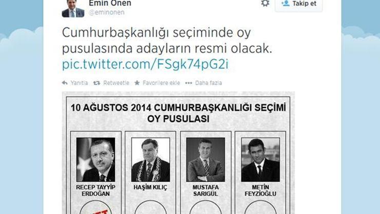 AK Partili vekilden Cumhurbaşkanlığı Oy Pusulası tweeti