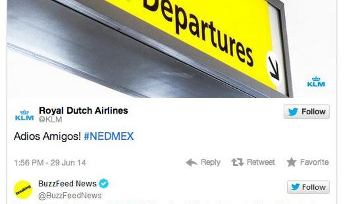 Hollanda Kraliyet Havayollarından Meksikalıları kızdıran tweet